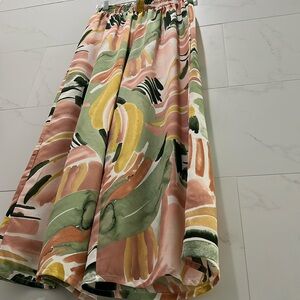 CupShe pastels  wide leg abstract lounging pants light airy. SKU. CJ